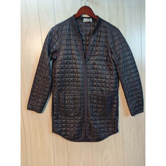 Athleta Jackets & Blazers - Athleta Quilted Primaloft Full Zip Jacket Grandview Shell Puffer Black XS